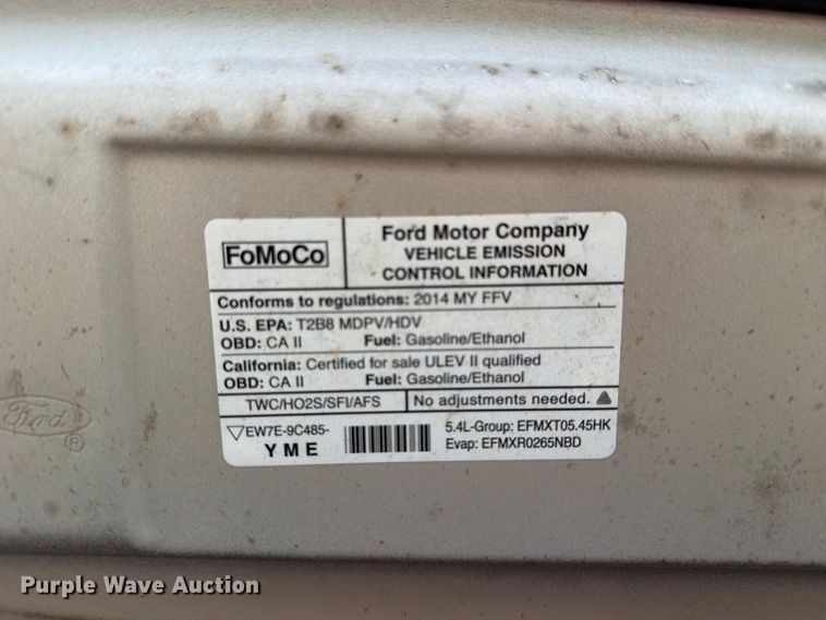 image for item FH6259 2014 Ford E-250 super duty utility van