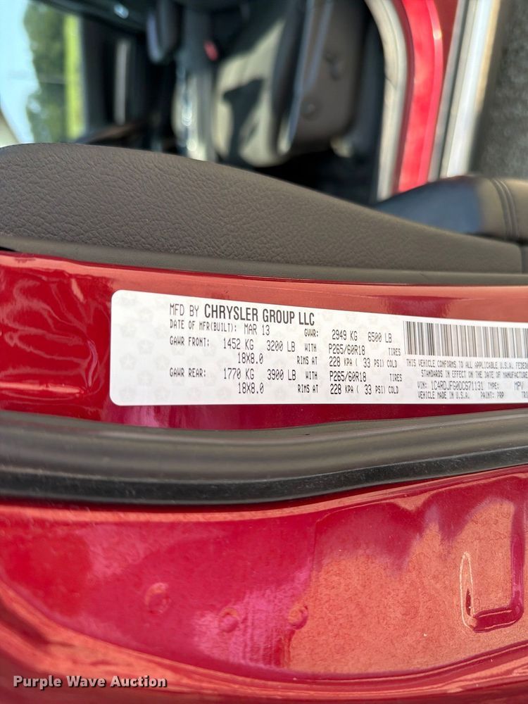 image for item FH6309 2013 Dodge Durango SUV