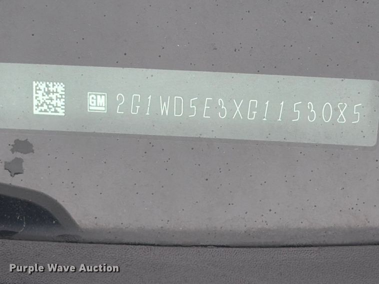 image for item FK2058 2016 Chevrolet Impala Police 
