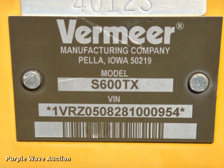 image for item FK2064 2008 Vermeer S600TX compact utility loader