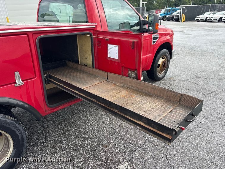 image for item FK2065 2008 Ford F350 Super Duty utility bed pickup truck