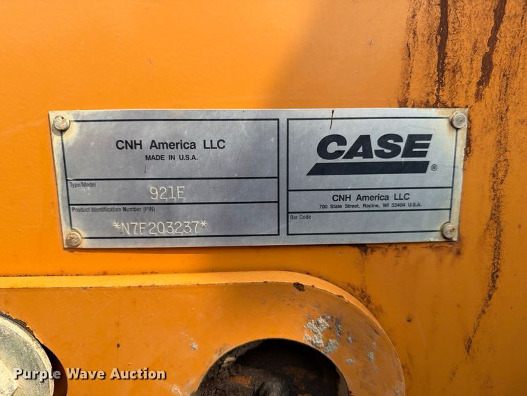 image for item FK2073 2007 Case 921E wheel loader