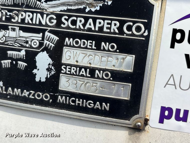 image for item FK2079 Root Spring Scraper Co GW72DPR11 snow plow