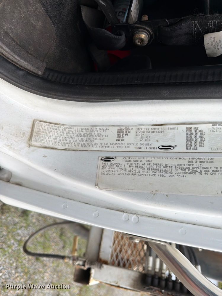 image for item FK3350 2009 Sterling L7500 sewer jetter truck