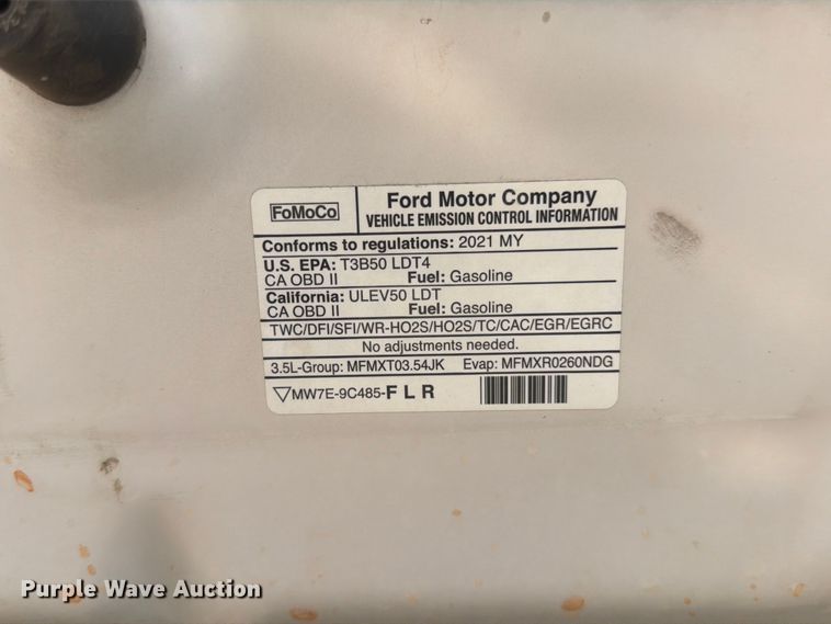 image for item FK4509 2021 Ford F150 Crew Cab pickup truck