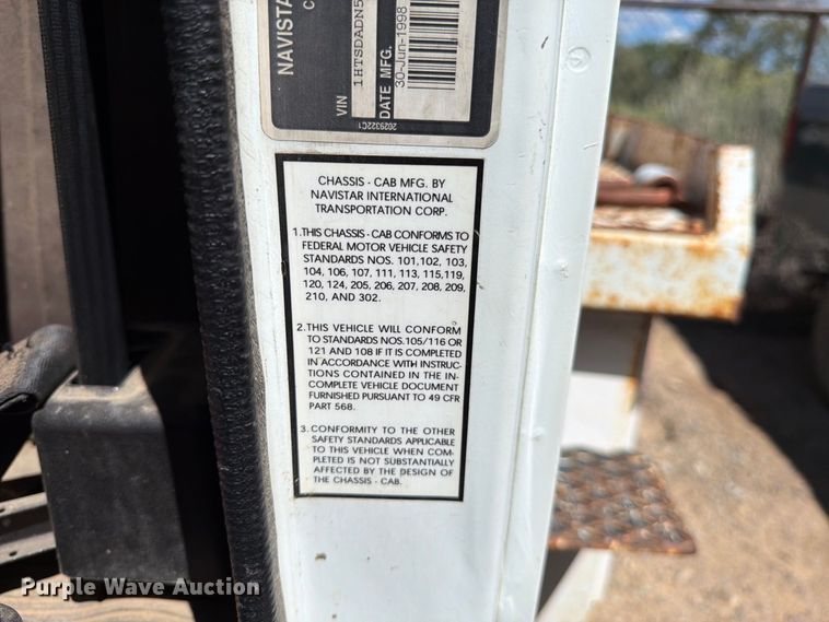 image for item FK4599 1999 International 4900 flatbed truck