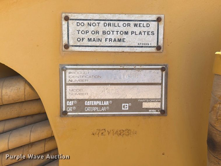 image for item FK4600 1992 Caterpillar 140G motor grader