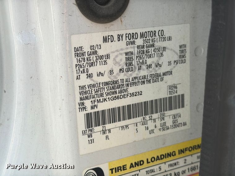 image for item FN2545 2013 Ford Expedition SUV