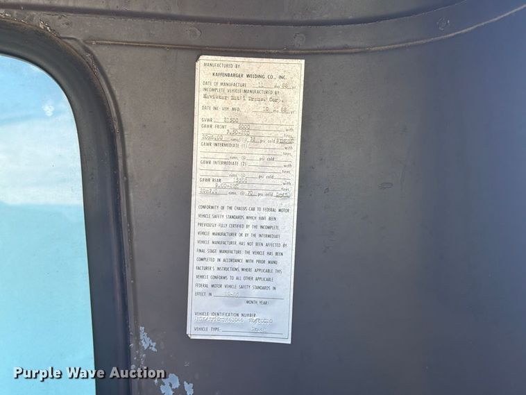 image for item FT6661 1989 International 1654 box truck