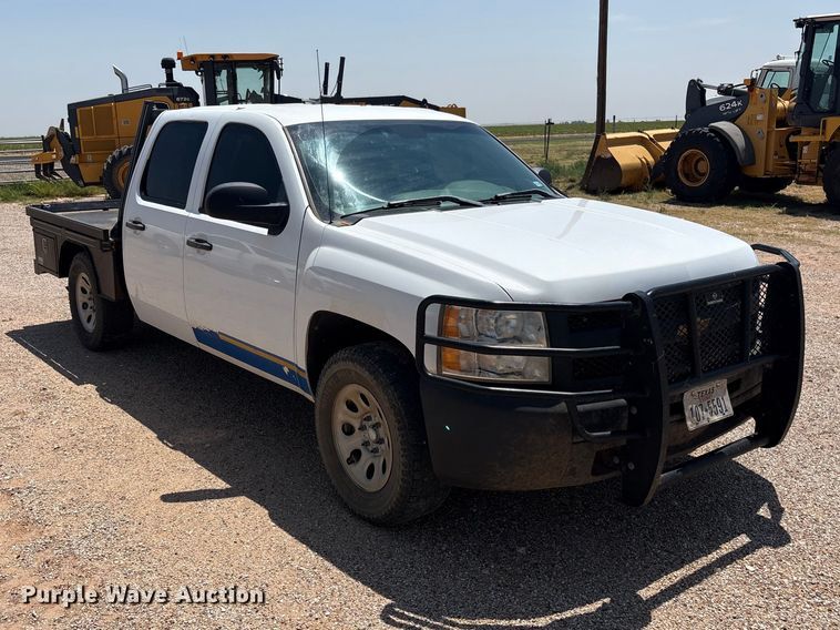 image for item JM9409 2011 Chevrolet Silverado 1500 Crew Cab dump flatbed pickup truck
