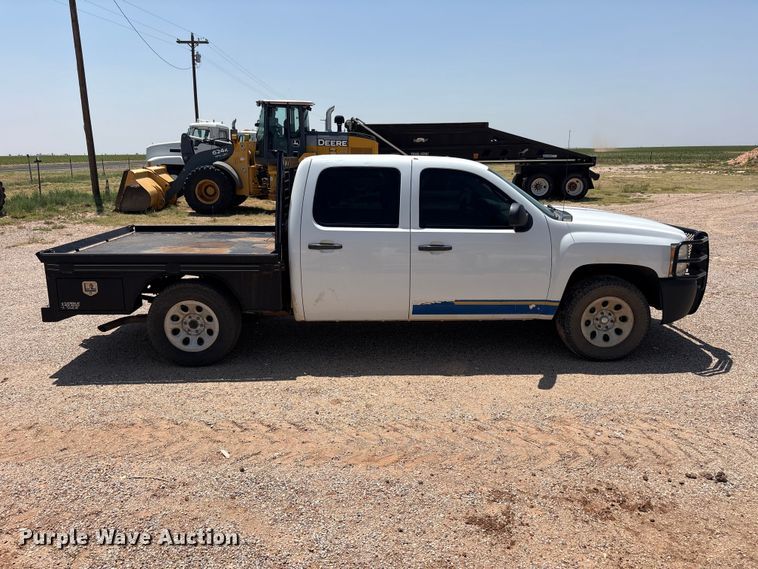 image for item JM9409 2011 Chevrolet Silverado 1500 Crew Cab dump flatbed pickup truck