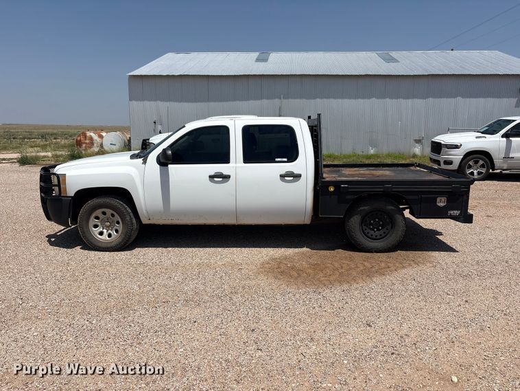 image for item JM9409 2011 Chevrolet Silverado 1500 Crew Cab dump flatbed pickup truck