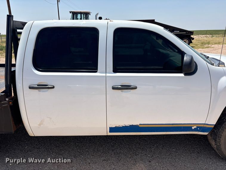image for item JM9409 2011 Chevrolet Silverado 1500 Crew Cab dump flatbed pickup truck