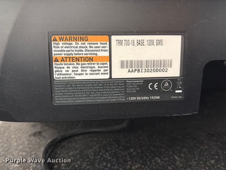 image for item MZ9882 (4) Precor 731 Interval Trainer treadmills