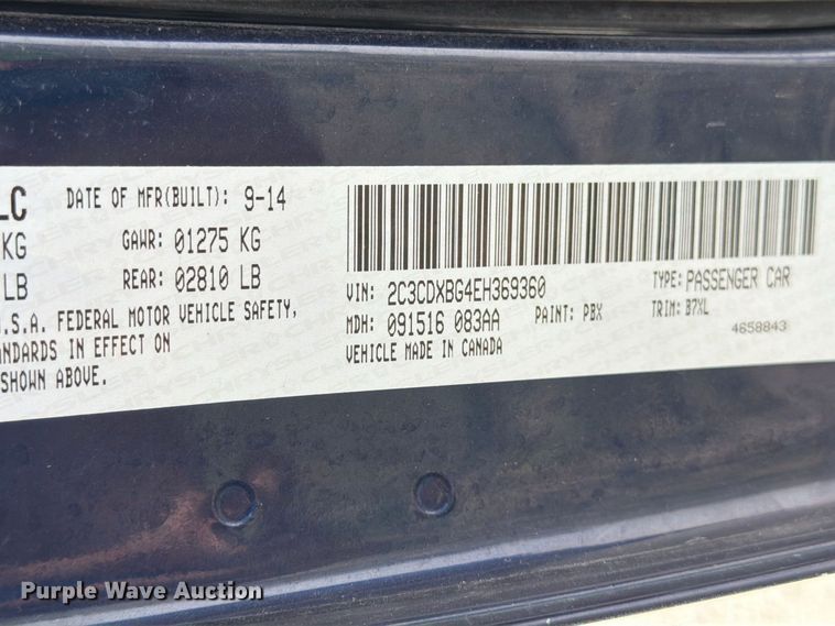 image for item MZ9929 2014 Dodge Charger 