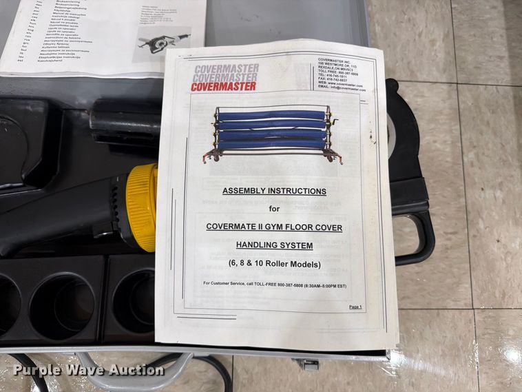 image for item MZ9933 Covermaster Covermate II gym floor covering system
