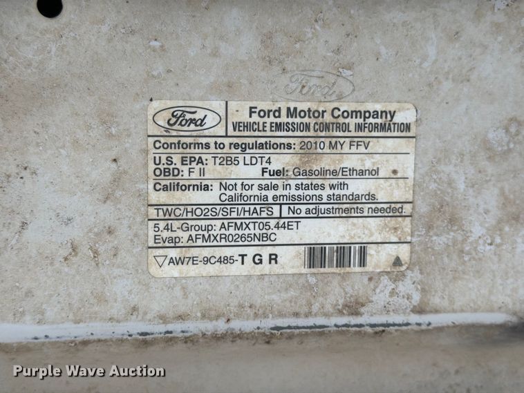 image for item MZ9987 2010 Ford F150 Ext. Cab pickup truck