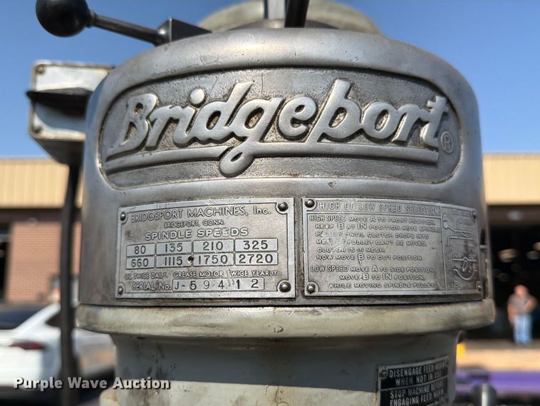 image for item NA9382 Bridgeport milling machine