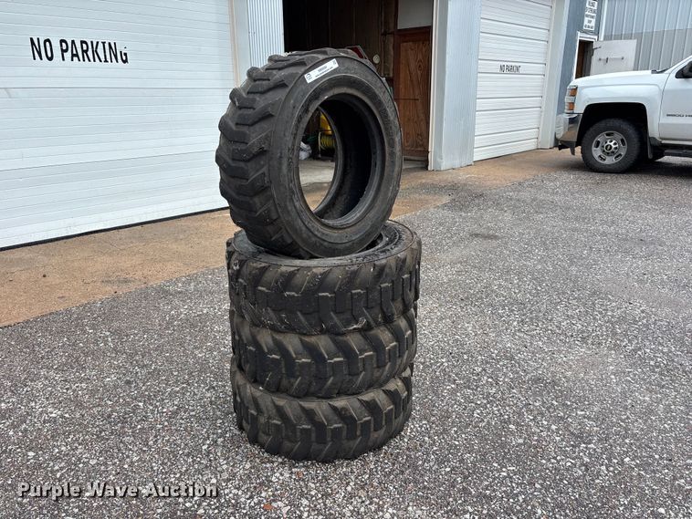 image for item NM9894 (4) 10-16.5 skid steer tires
