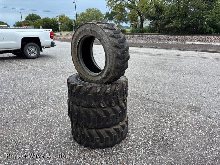 image for item NM9894 (4) 10-16.5 skid steer tires