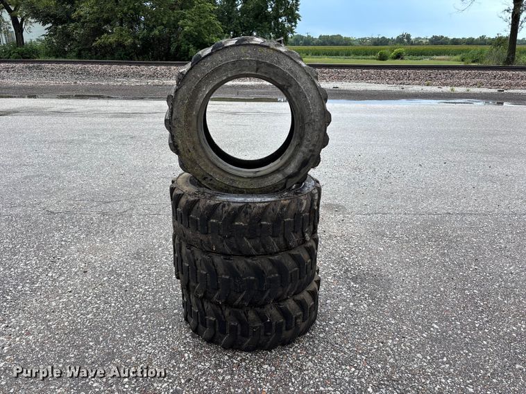 image for item NM9894 (4) 10-16.5 skid steer tires
