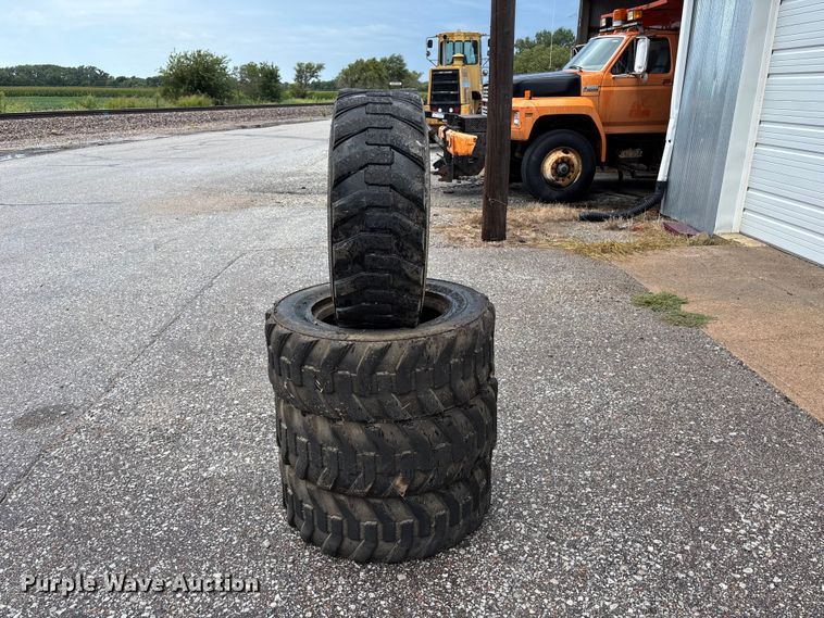 image for item NM9894 (4) 10-16.5 skid steer tires