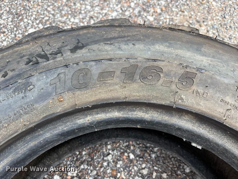 image for item NM9894 (4) 10-16.5 skid steer tires