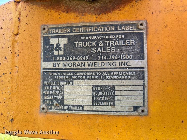 image for item NM9937 1997 Brooks Brothers pole trailer