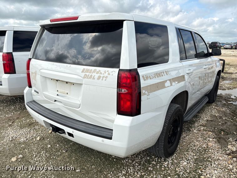 image for item YA3680 2017 Chevrolet Tahoe Police SUV