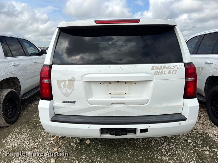 image for item YA3680 2017 Chevrolet Tahoe Police SUV