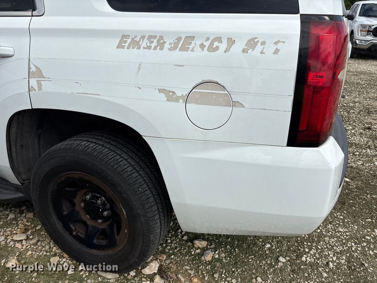 image for item YA3680 2017 Chevrolet Tahoe Police SUV