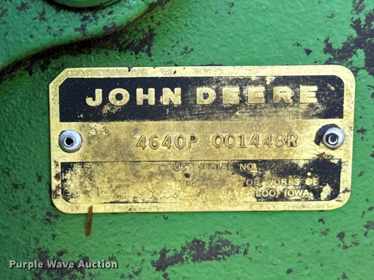 image for item DY3225 1978 John Deere 4640 tractor