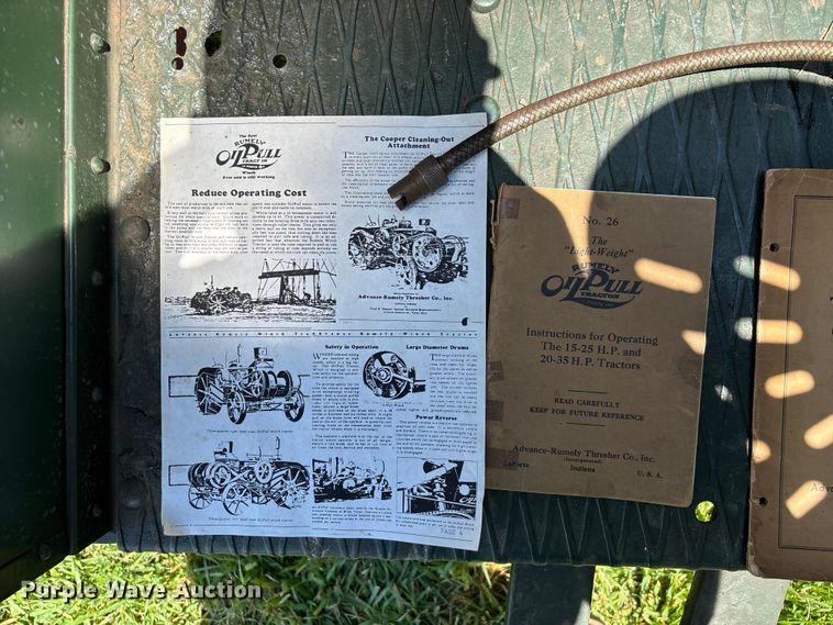 image for item EO4400 1926 Advance-Rumely OilPull M 20/35  tractor