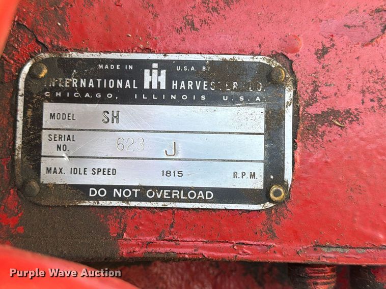 image for item EP7512 1953 International Harvester Farmall Super H tractor