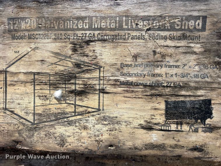 image for item ET0451 (4) 2024 Valley Pioneer MSC1220F livestock sheds