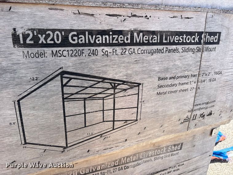 image for item ET0457 (4) 2024 Valley Pioneer MSC1220F livestock sheds