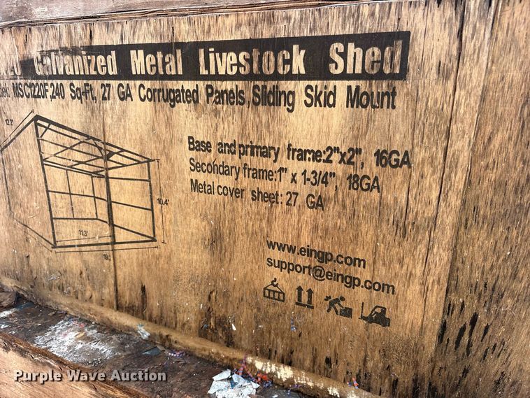 image for item ET0463 (4) 2024 Valley Pioneer MSC1220F livestock sheds