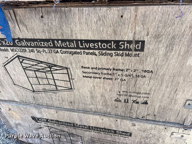 image for item ET0464 (4) 2024 Valley Pioneer MSC1220F livestock sheds