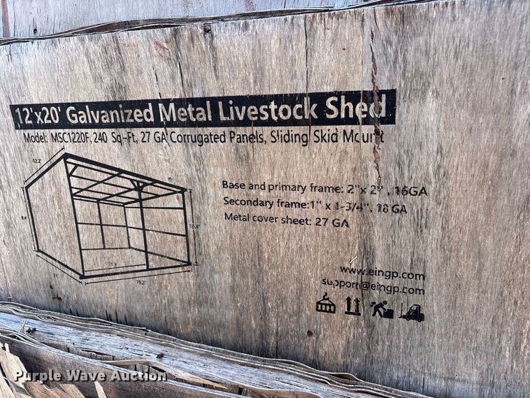 image for item ET0466 (4) 2024 Valley Pioneer MSC1220F livestock sheds