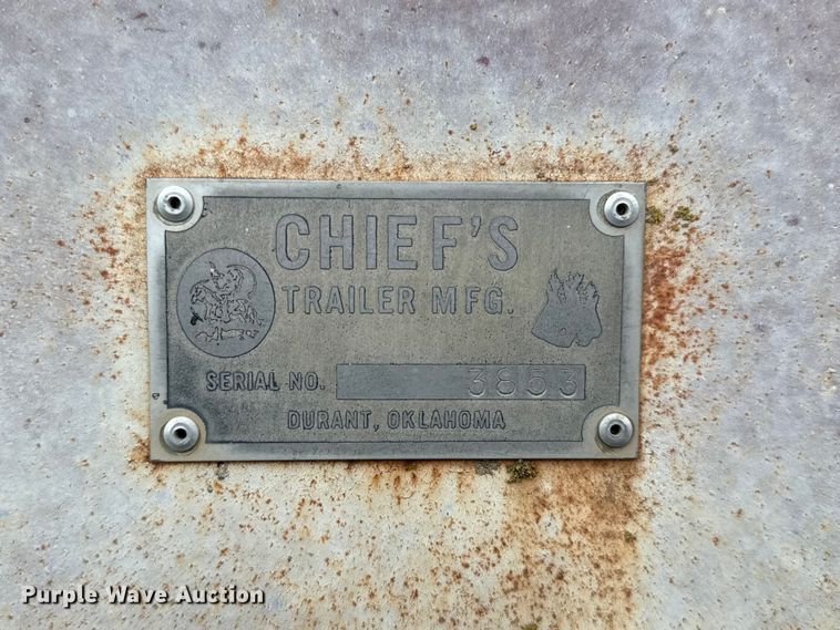 image for item ET6354 Chief's Trailer Mfg. livestock trailer