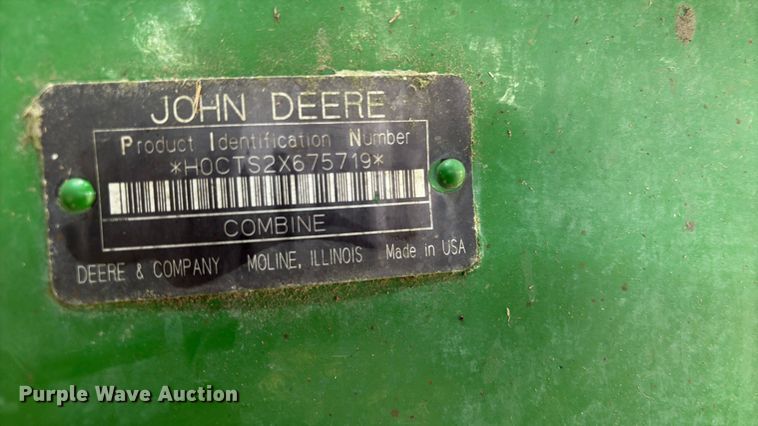 image for item EU0709 John Deere CTS II RWA combine