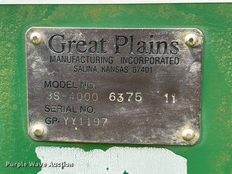 image for item EU0715 Great Plains 3S-4000 grain drill