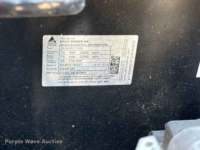 image for item EV6088 2019 Massey Ferguson 4710 MFWD tractor
