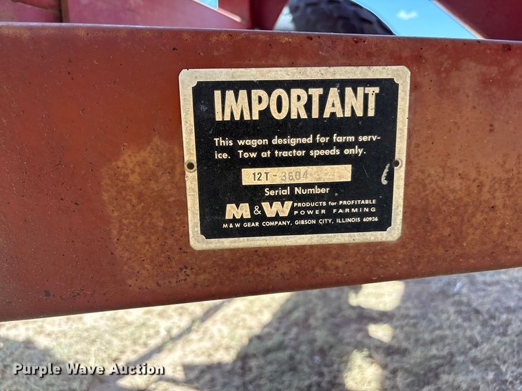 image for item EW4071 M&W Gear Company gravity wagon