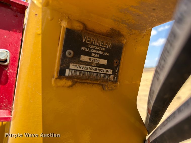 image for item EW4100 2021 Vermeer R2800 hay rake
