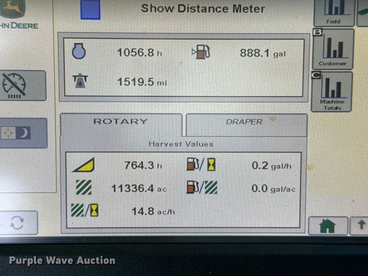 image for item EW4103 2020 John Deere W260 swather / windrower