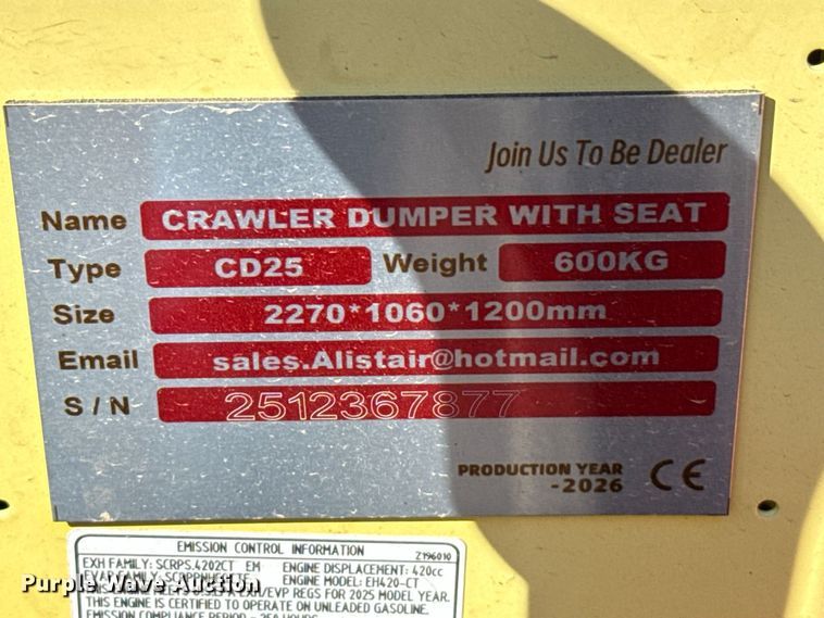 image for item EW4214 2026 Alistair CD25 track carrier