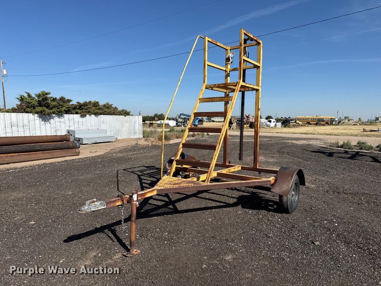 Shop Built portable platform trailer