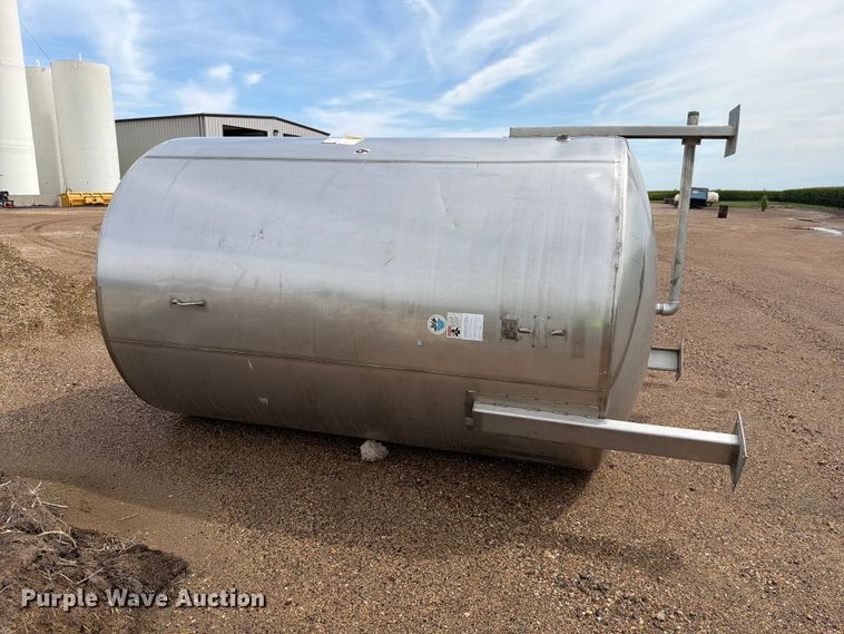 image for item FT6663 2002 Mid-State Tanks Stainless Steel Tank