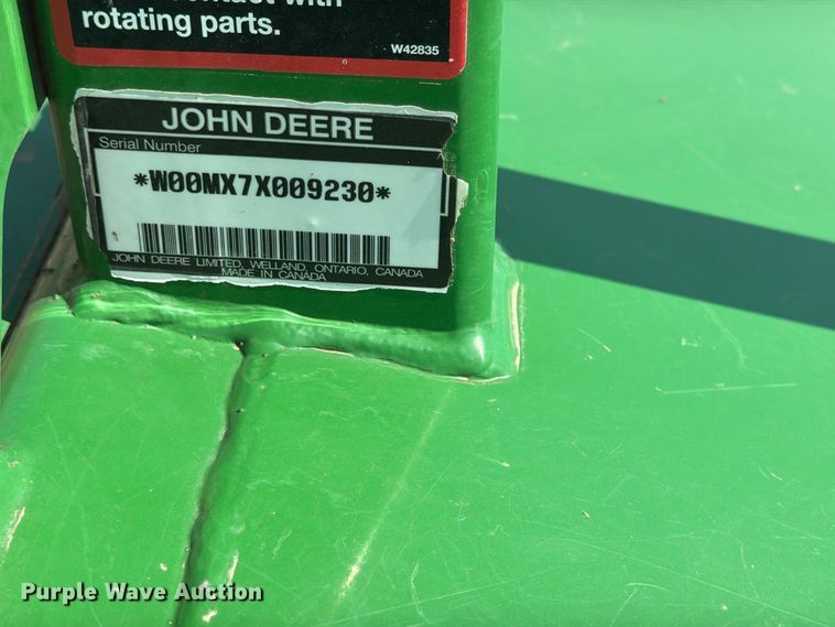 image for item MZ9890 John Deere MX7 rotary mower